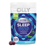 OLLY sleep gummies bottle shown for a simple nightly routine.