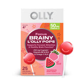 OLLY Focus Buddies box image highlights watermelon-strawberry flavor and focus support.
