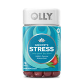OLLY Goodbye Stress Gummies bottle front view for calm, alert moments