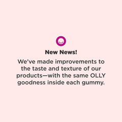 OLLY Heavenly Hair gummies pouring from bottle gluten-free formula supports hair health