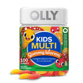 OLLY Kids Multi Gummy Worms bottle for daily wellness support.