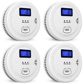 OLUNCLE 4-pack 2-in-1 CO and smoke detector provides ready protection for homes.