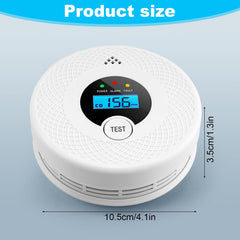 OLUNCLE detector test button enables quick checks of battery and alarm function.