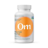 OM Master Blend capsules close-up showing immune support potential.