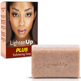 OMIC Lighten-Up exfoliating soap 200g packshot highlights the brightening formula for radiant skin