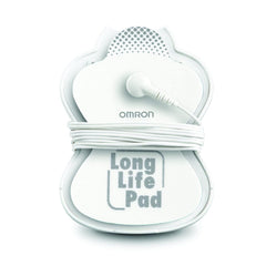 OMRON Long Life Pads flexible-contact fit curves for comfortable coverage.