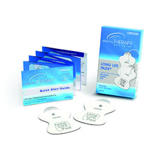 OMRON Long Life Pads snap-on connector for quick, secure application.