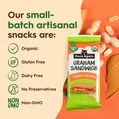 Once Again vegan, dairy-free snack option in kid-friendly packaging.