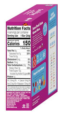 Once Upon A Farm mixed berry soft-baked bars front view highlighting bite-sized, kid-friendly size.