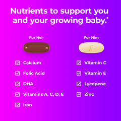 ONE A DAY couple pack front view showcases two complete multivitamin sets for partners.