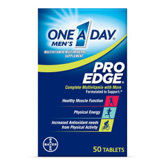 One A Day Men’s Pro Edge bottle front for everyday immune support.