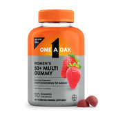 One A Day Women 50+ bottle highlights daily wellness for aging nutrition