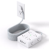One Beat surge protector with eight outlets and USB ports for clutter-free charging