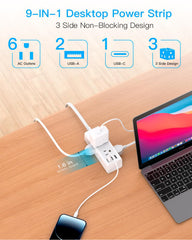 One Beat surge protector with 900 Joules safeguards devices from surges and spikes