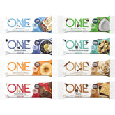 ONE Protein Bars sampler front pack displaying eight flavors for easy selection.