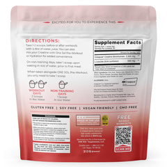 One Sol Creatine for Women scoop dispense demonstrating easy dosing for workouts.