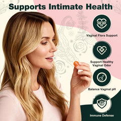 Close-up of Oneoo Feminine Balance Gummies, pineapple-flavored with chewy texture.