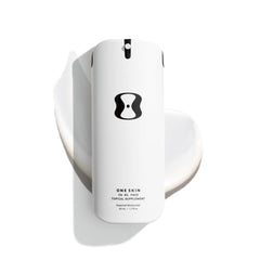 OneSkin OS-01 Face bottle with pump, fragrance-free formula for sensitive skin.