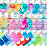 ONKULL Pop Fidget Keychain with bright colors for portable sensory play.