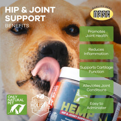 Only Natural Pet fatty acid blend image emphasizes nutrient-rich bone and joint health.