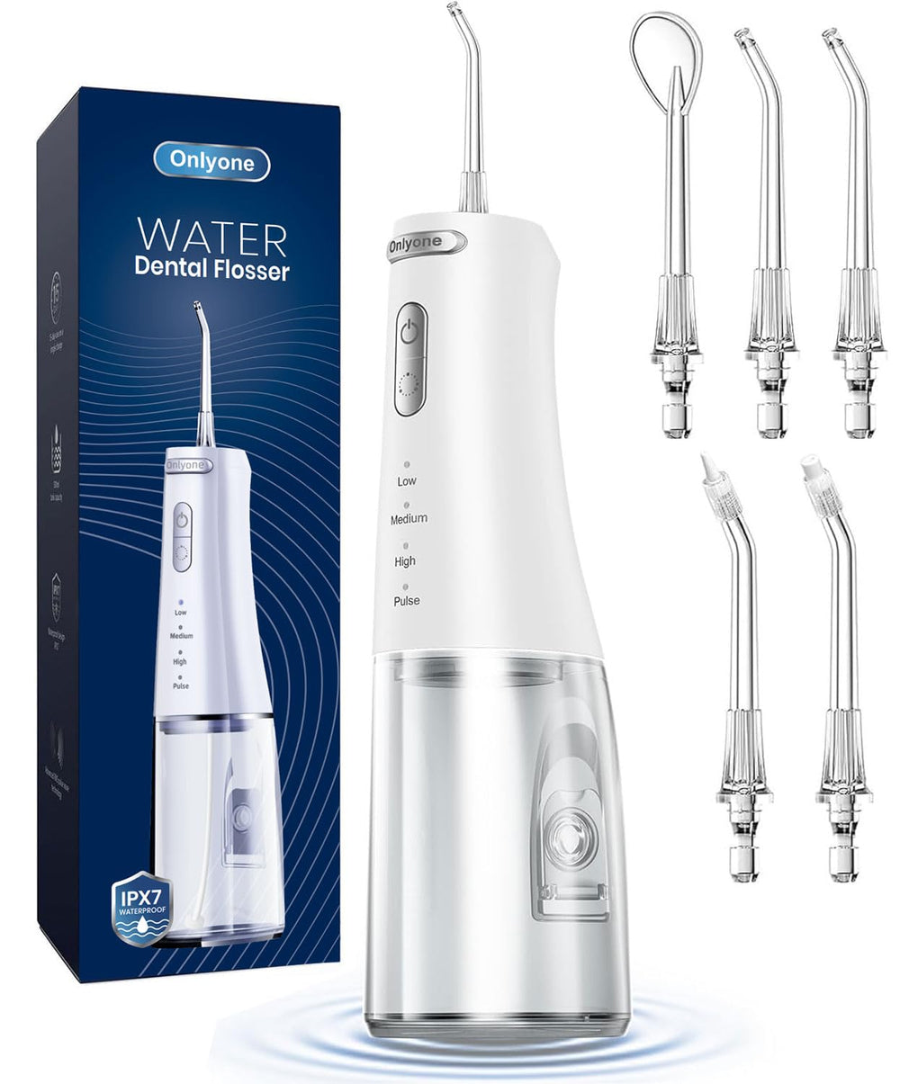 Onlyone cordless water flosser with pulse technology for thorough daily cleaning