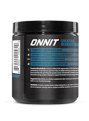 ONNIT Creatine Monohydrate Powder scoop demonstrates convenient serving for steady workouts.