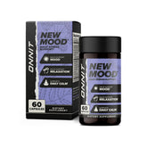 ONNIT New Mood bottle front view showing daily stress support formula