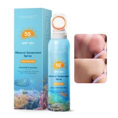 ONSART reef-safe sunscreen spray with a 360° nozzle for even face and body coverage.
