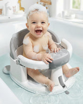 ONTHEWEI baby bath seat with three suction cups for stable baths.