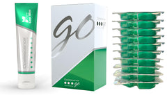 Opalescence GO prefilled trays closeup with a comfortable fit for at-home whitening.