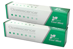 Opalescence toothpaste pack2 cool mint label highlights gluten-free formula for daily care.
