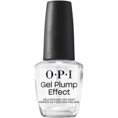 OPI Gel Plump Effect Top Coat bottle closeup showing gel-like volume