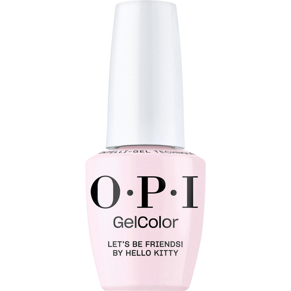 OPI GelColor Lets Be Friends bottle showing vibrant, long-lasting color