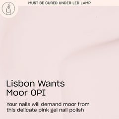 OPI GelColor Lisbon Wants Moor brush applies smooth, even coverage for nails.