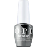 OPI GelColor Super Gloss No-Wipe Top Coat bottle showcases high shine and durable color protection