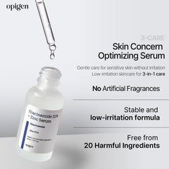 Opigen Niacinamide 22 percent serum dropper dispenses hydration