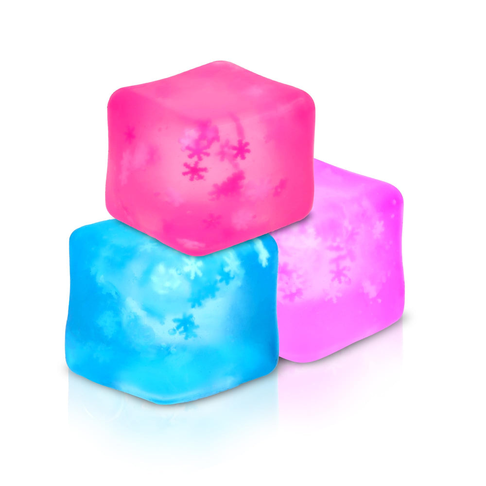 Opllsai stress cube 3-pack with snowflakes inside for discreet tactile relief