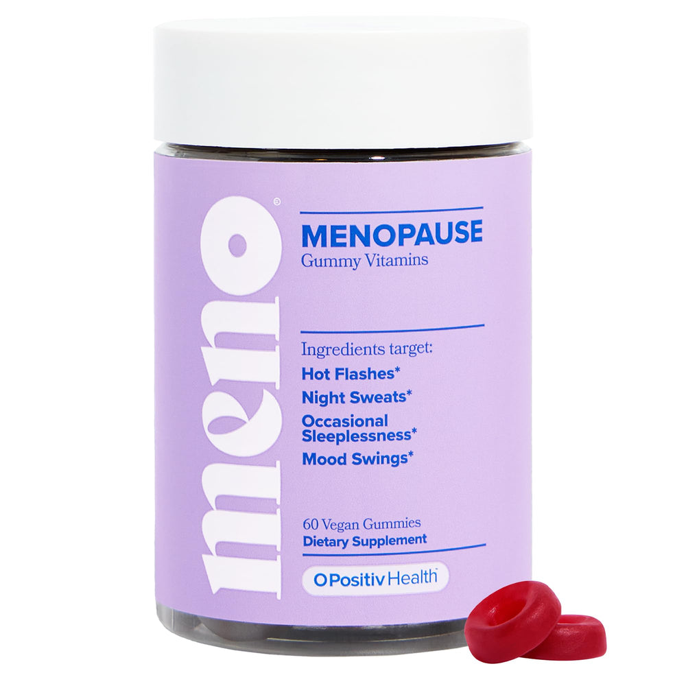 O Positiv MENO bottle front view for daily menopause support