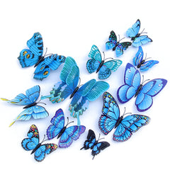 Opseam blue 3D butterfly wall decor magnets for versatile party decorations.