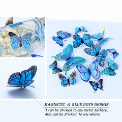 Opseam blue butterfly cake decoration adds decorative flair to desserts.
