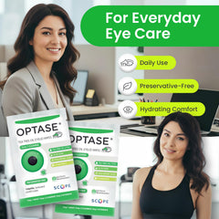 Optase TTO wipes used from inner to outer lid margin for proper cleansing.
