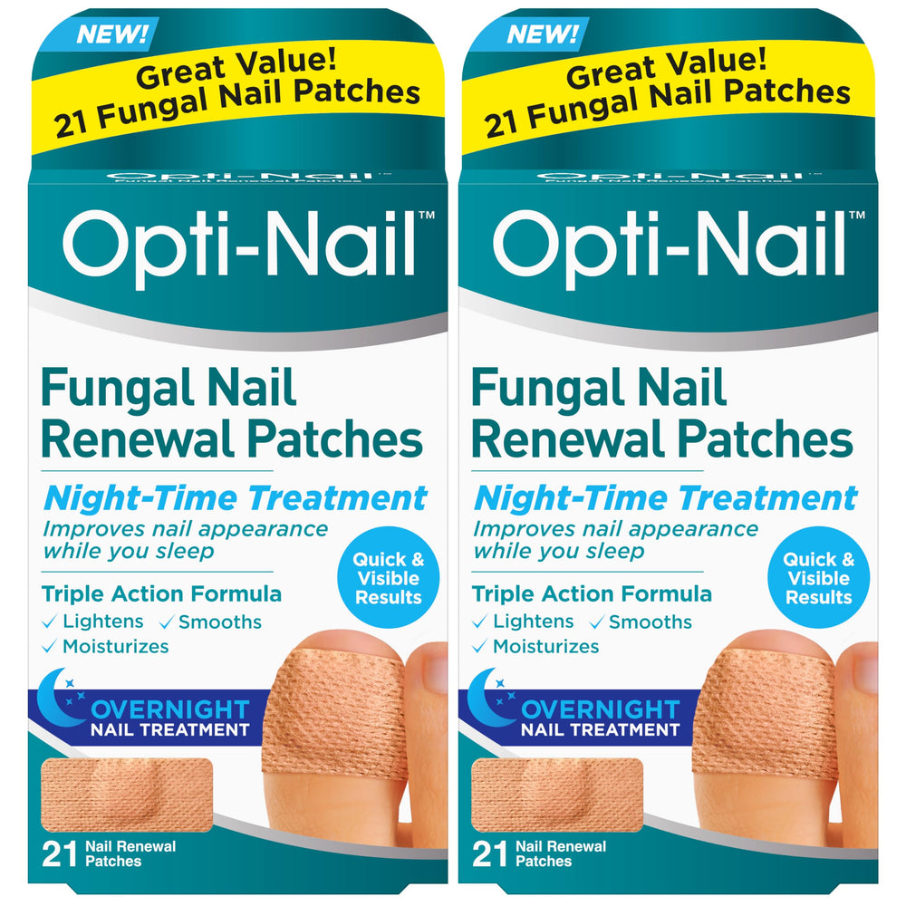 Opti-Nail patch pack front for convenient home use.