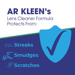 Optigear AR Kleen spray nozzle in action safe for all lenses