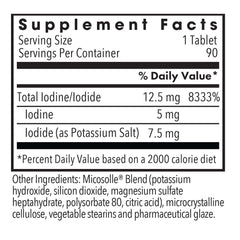 90-serving label on Optimox Iodoral packaging emphasizes long-term iodine supplementation.