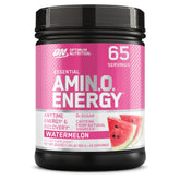 Optimum Nutrition Amino Energy Watermelon powder tub for a refreshing pre-workout boost