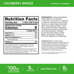 Optimum Nutrition Amin.O Energy being poured into a glass highlighting refreshing energy