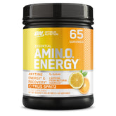 Optimum Nutrition Amino Energy Citrus Spritz bottle ready for a workout