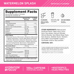 Amino Energy Watermelon pre-workout serve showing convenient serving size for workouts