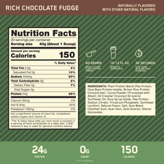 Optimum Nutrition Gold Standard Plant Protein scoop showing the plant-based blend