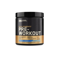 Optimum Nutrition Gold Standard Pre-Workout container front boosts workout energy and focus.